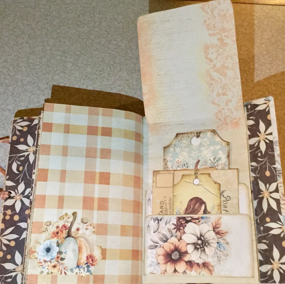 🥮 Charming Grateful Pumpkin 🕋 Spice Vintage Journal ☕